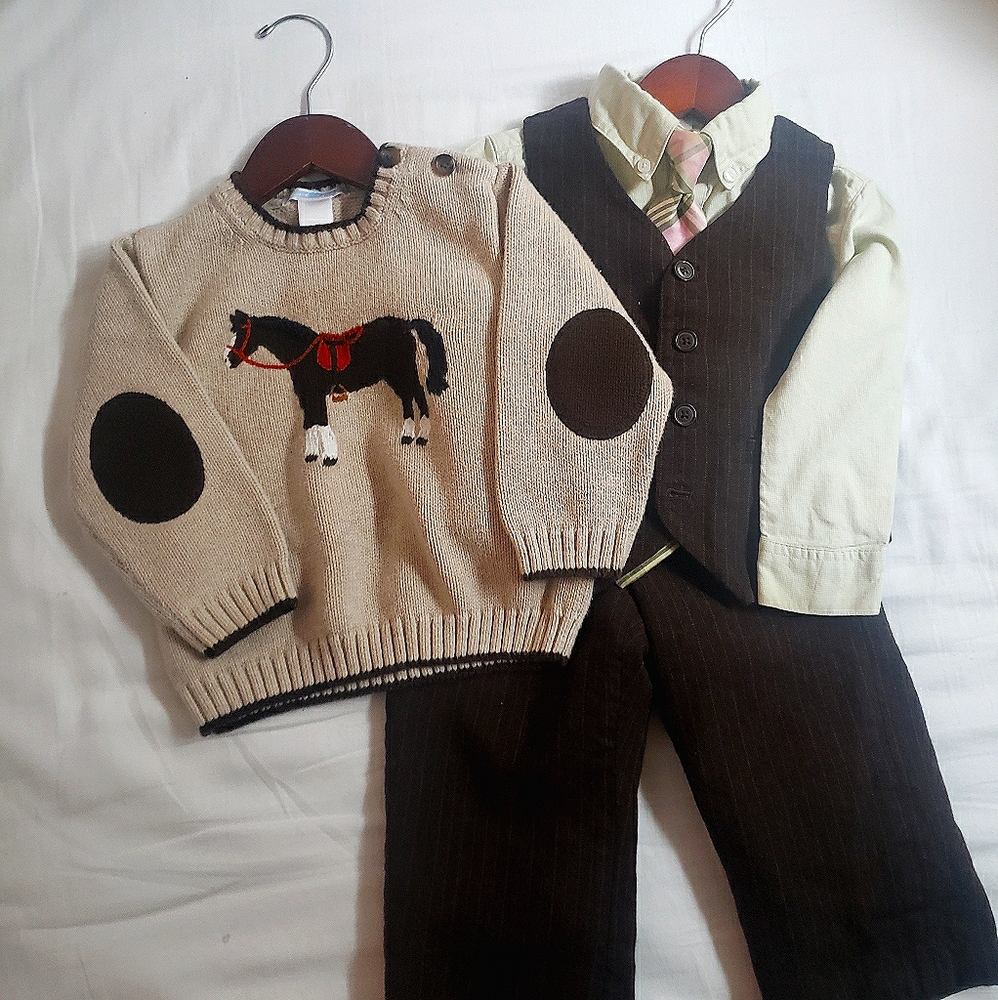 Janie & Jack Suit w/ Interchangeable Sweater